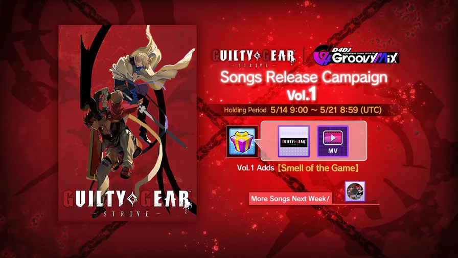 D4DJ Groovy Mix Crossover Event with Guilty Gear Strive