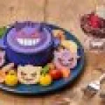 Pokemon Cafe Gengar-themed soup plate set