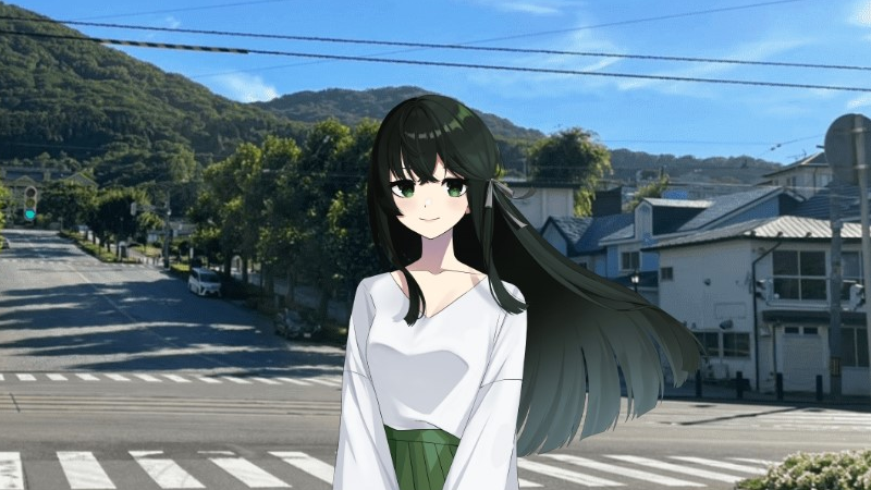 Our Hometown in the Alley - Japanese Visual Novel that uses Google Maps and Street View