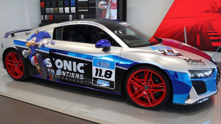 Sonic Frontiers Audi R8 car to be sold in Japan