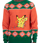 pokemon christmas sweaters pikachu
