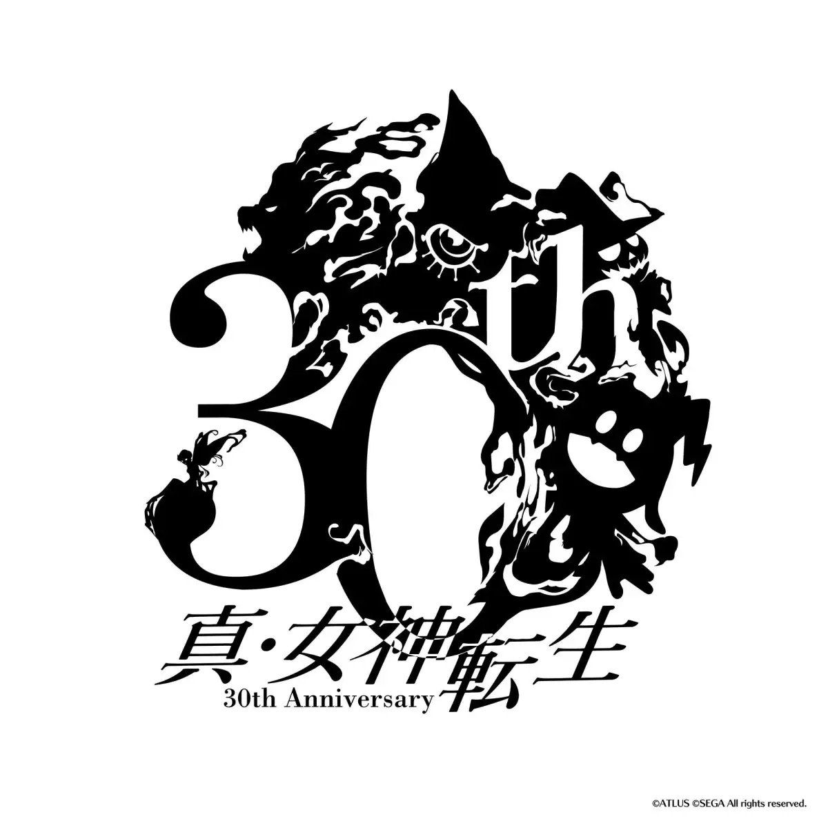 smt shin megami tensei 30th anniversary logo
