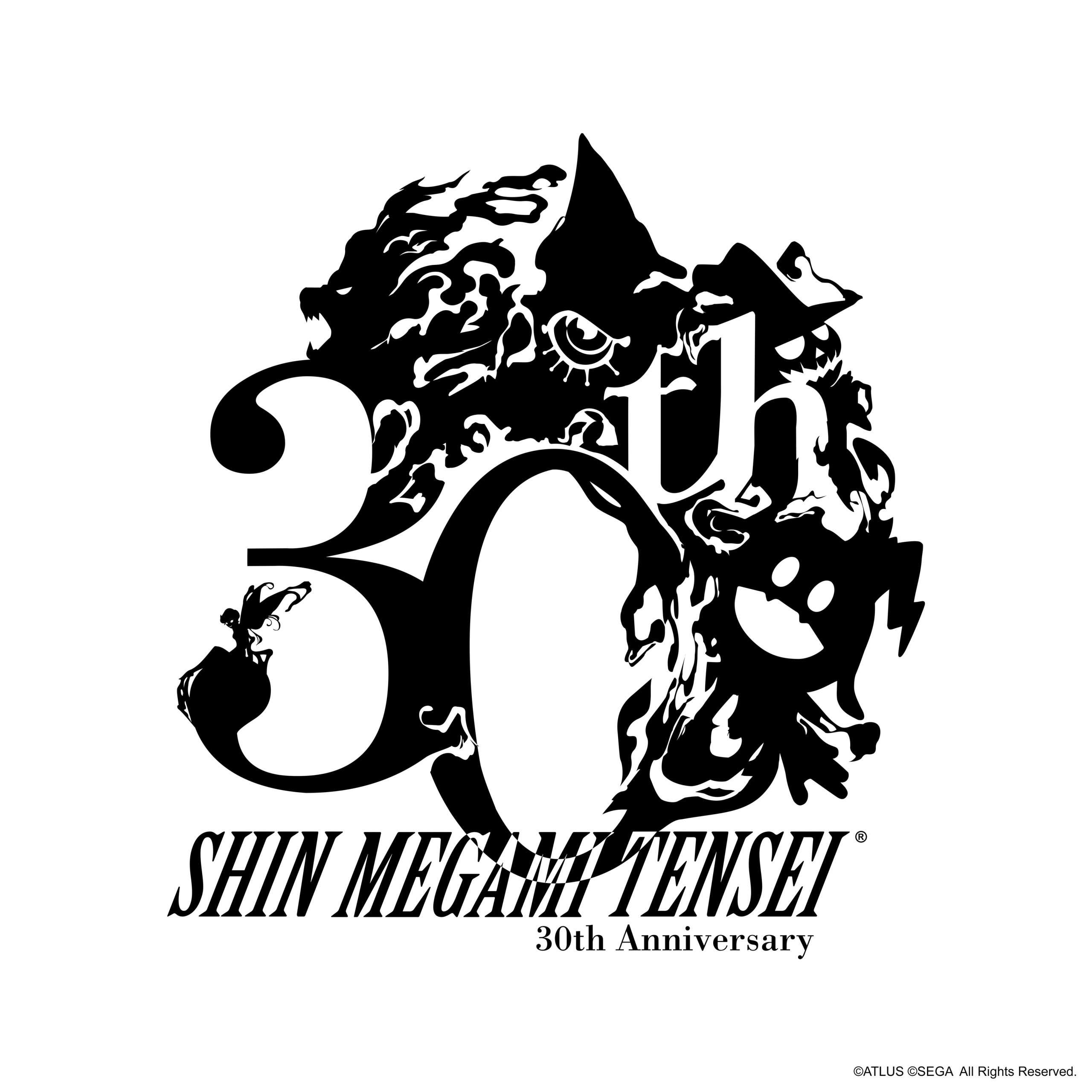 smt shin megami tensei 30th anniversary logo english