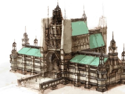 Final Fantasy XI San d’Oria Concept Art Shared