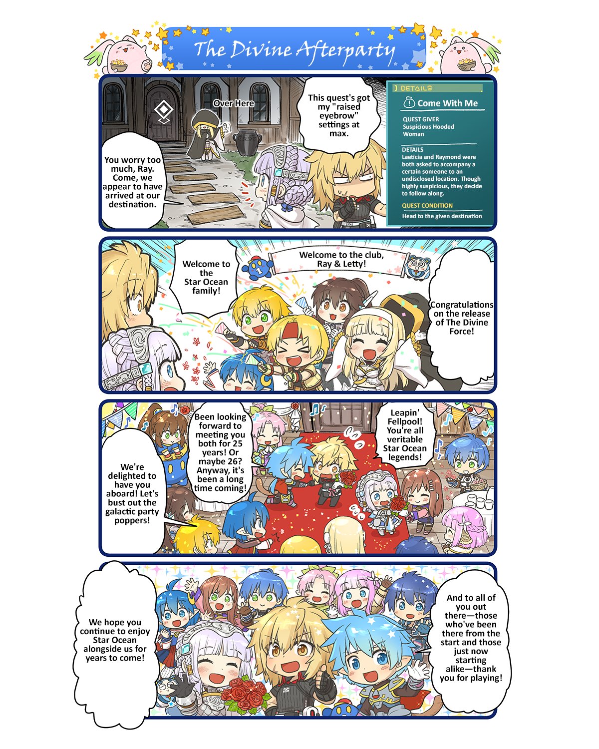 Characters Unite for Last Star Ocean: The Divine Mini Manga  