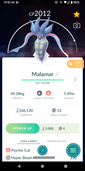How to Evolve an Inkay into Malamar in Pokemon Go