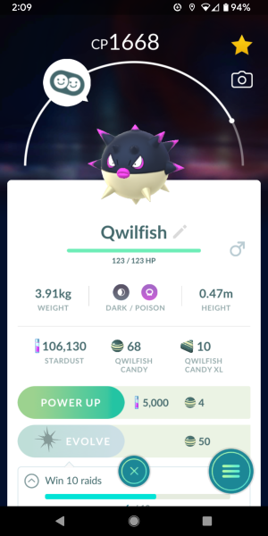 Cara Evolve Hisuian Qwilfish menjadi Overqwil di Pokemon GO