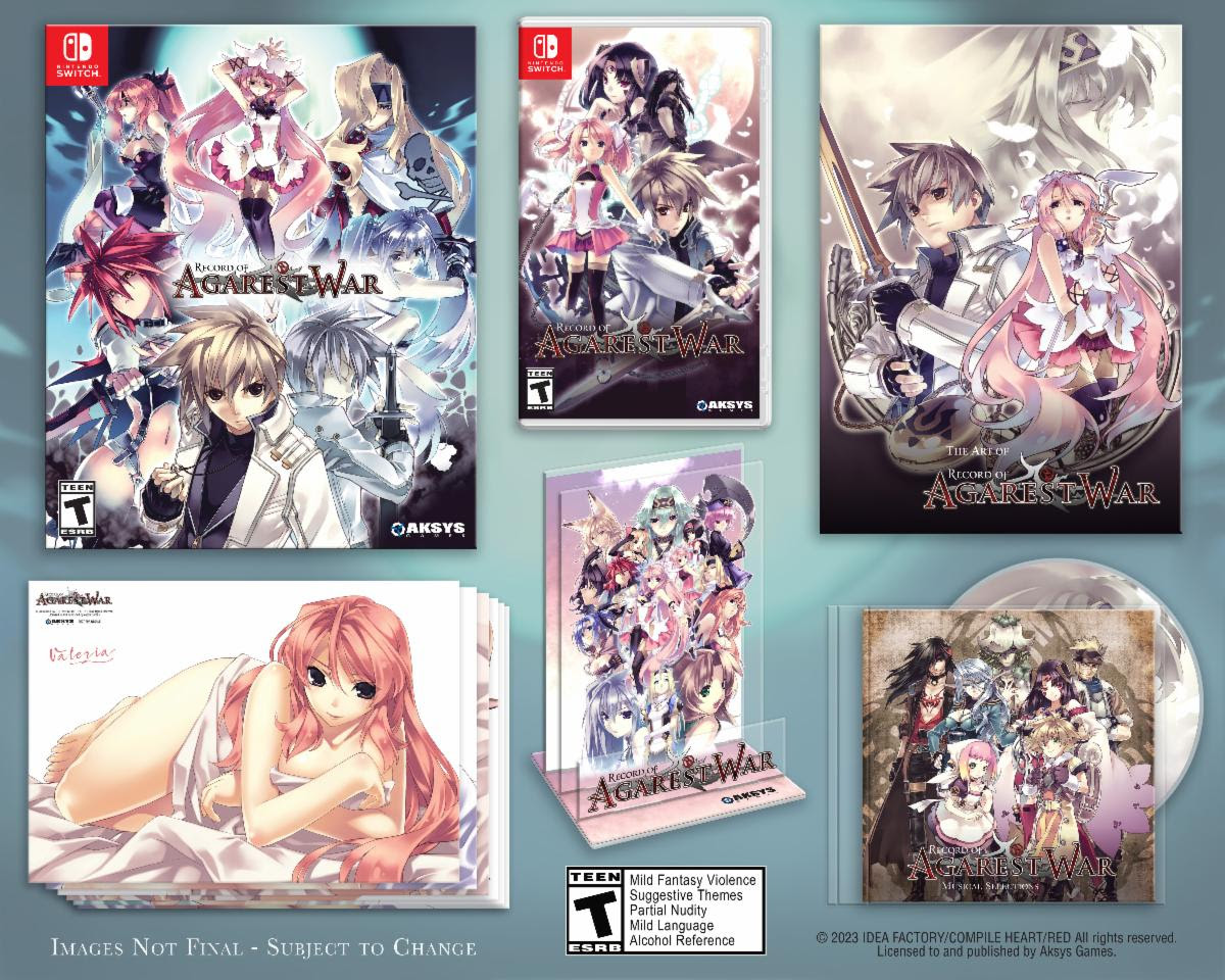 Switch Record of Agarest War Limited Edition Includes Art Book, Acrylic Standee
