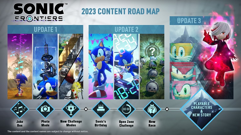 sonic frontiers 2023 road map