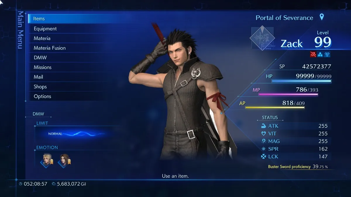 Playable Zack Over Cloud at Final Fantasy VII Remake Nexus - Mods