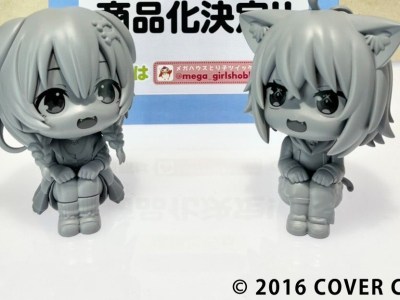 Hololive Inugami Korone and Nekomata Okayu Look Up Figure Prototypes Shown