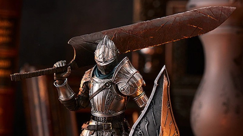 New Demon's Souls Fluted Armor Figure is a Figma with a Meat Cleaver