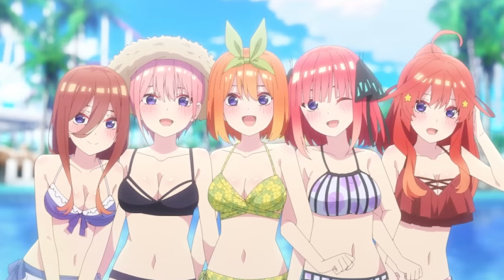 Hear the Sisters in the Quintessential Quintuplets Movie English Dub Trailer Release