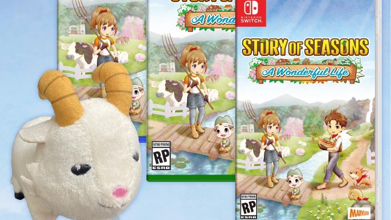 Story of Seasons: A Wonderful Life Goat Plush Comes with Premium Edition