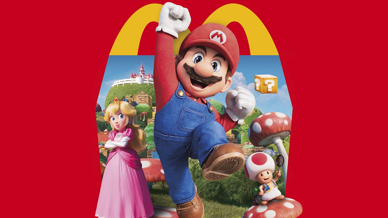 Japan's Super Mario Bros Movie Happy Meal Toys Spin a Lot