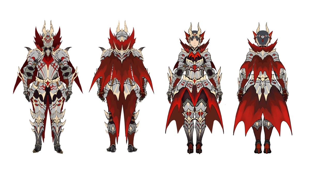 Monster Hunter Rise Sunbreak Malzeno Armor and Equipment ‘Vampire Knight’ Design Detailed