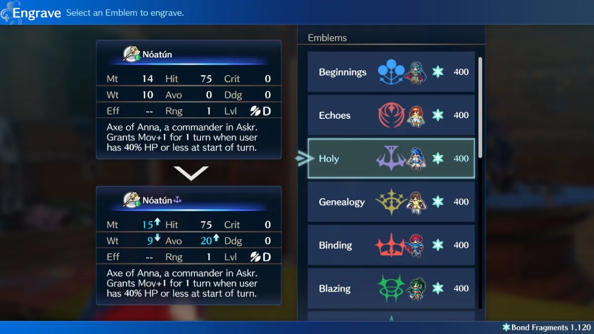 Don’t Forget to Visit the Fire Emblem Engage Smithy to Engrave Emblems on Weapons