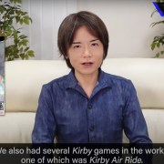 Kirby creator Masahiro Sakurai sat on the sofa during the filming of his YouTube series, Creating Games