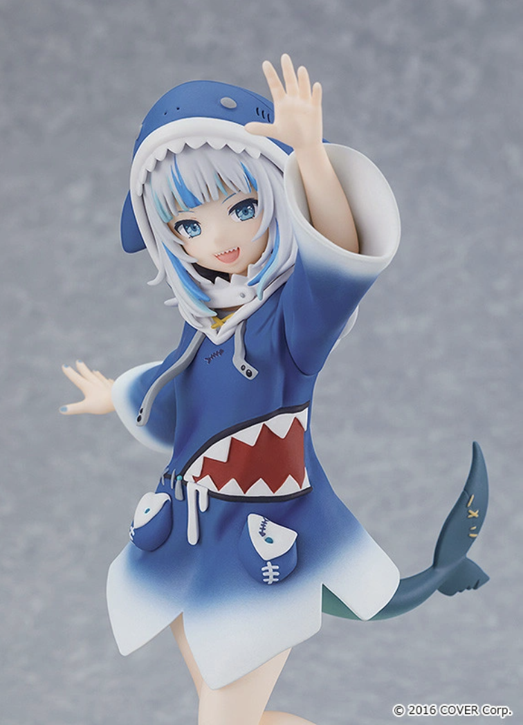 Gawr Gura Pop Up Parade Figure Wears Her Classic Outfit