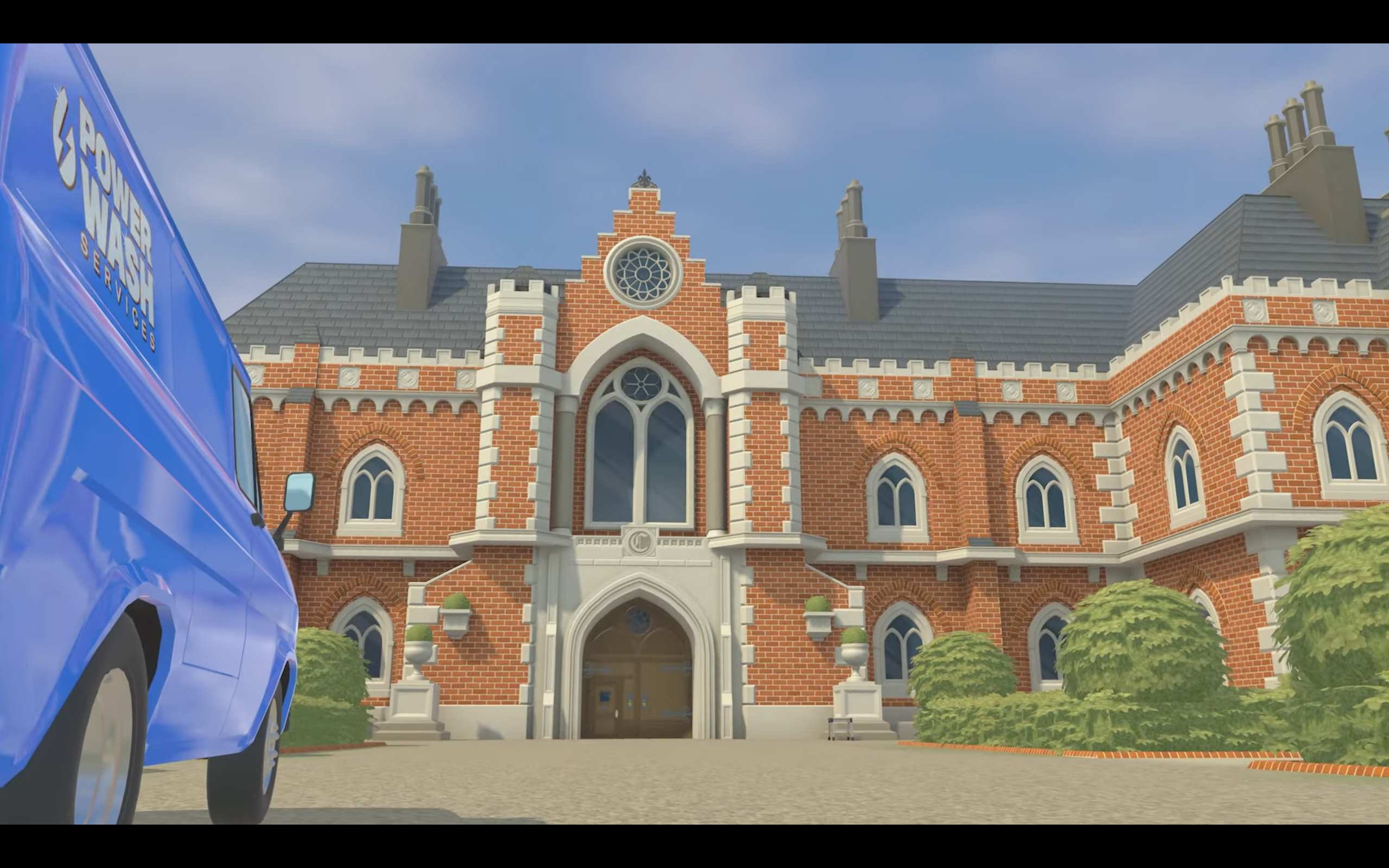Wash Lara Croft's Mansion in the PowerWash Simulator Tomb Raider Pack Home Croft Manor