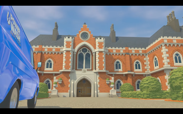 Wash Lara Croft’s Mansion in the PowerWash Simulator Tomb Raider Pack Home Croft Manor