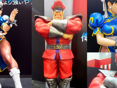 street fighter chun-li bison statues