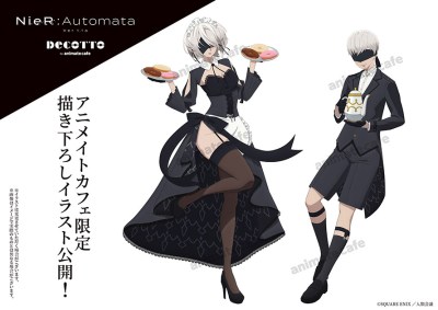 2B 9S Butler Maid Animate Cafe