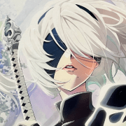 life-sized 2b figure