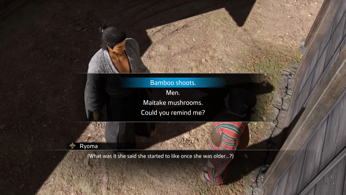 Here are the Like a Dragon: Ishin ‘It’s a Long Story Substory’ Answers