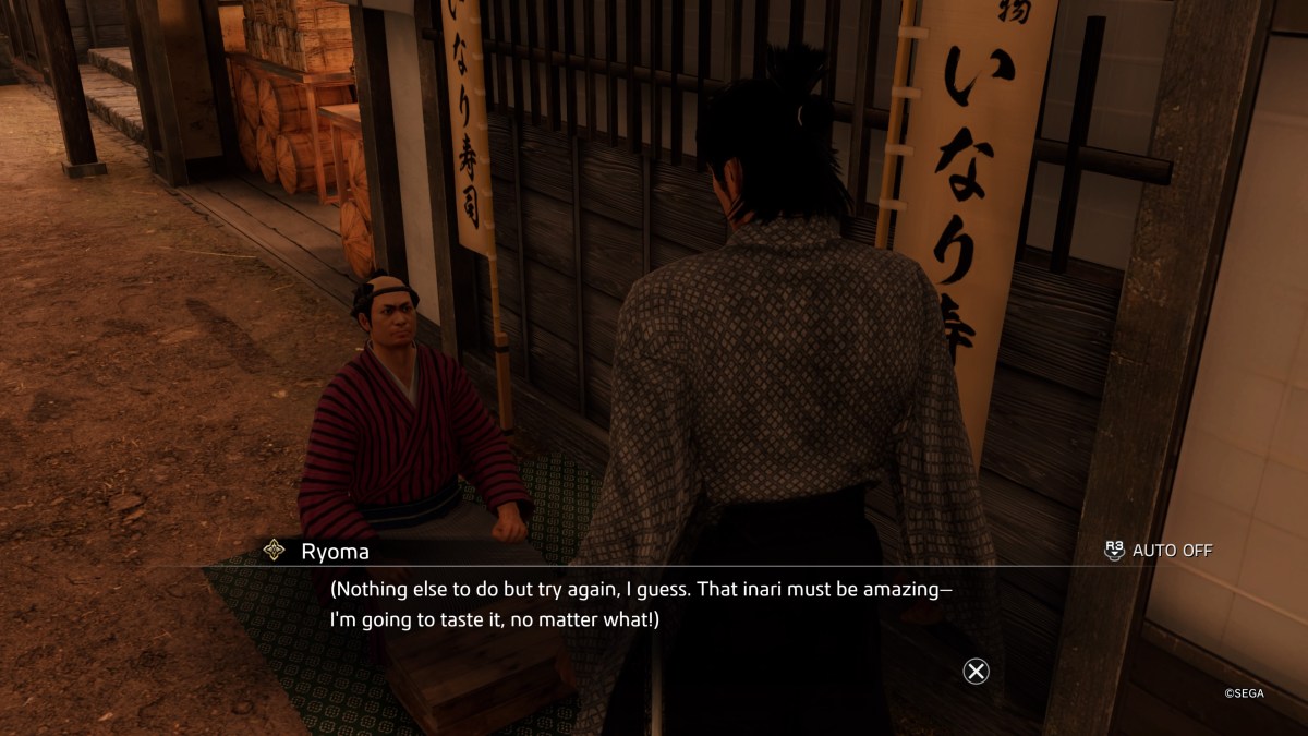 How to Finish the Like a Dragon: Ishin A Man and His Sack Substory