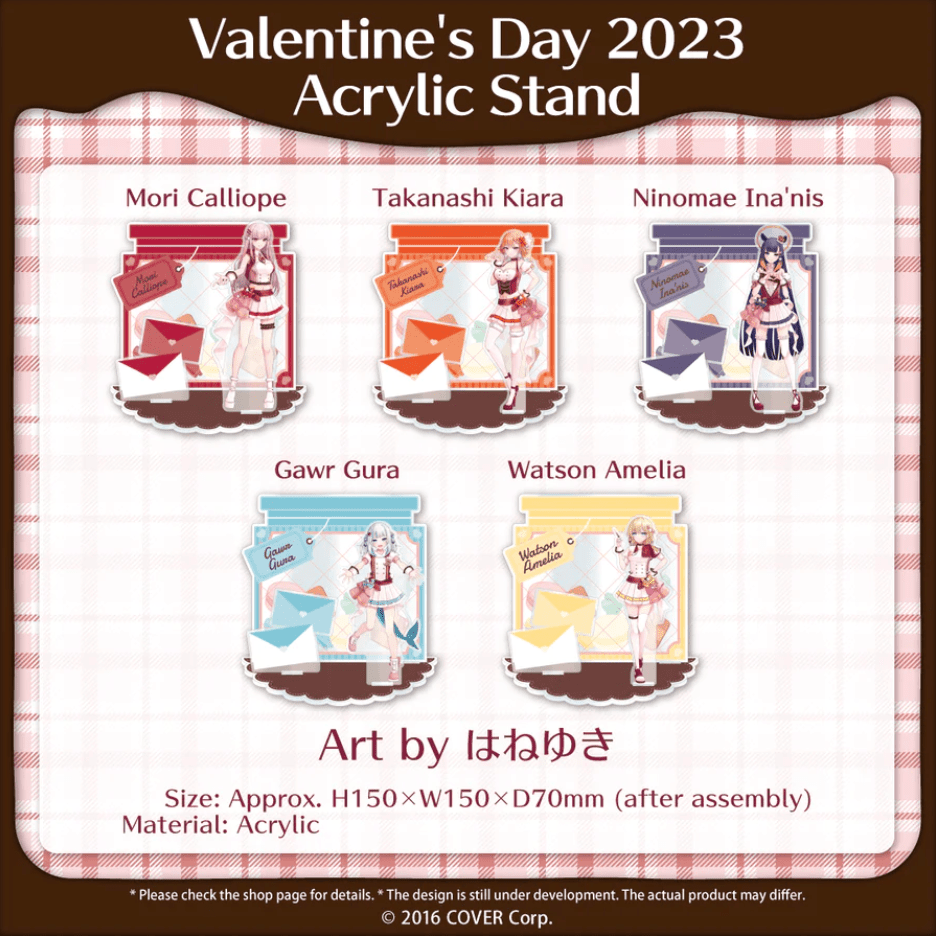 Hololive EN Valentine’s Day Merch and Dating Sim Video Shared