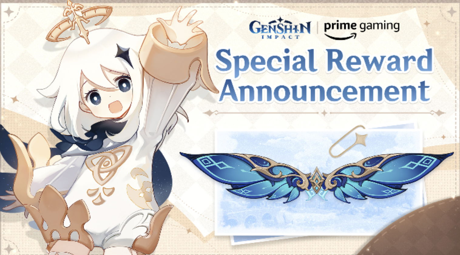If subscribers claim at least four of the Amazon Prime Gaming Genshin Impact drops, they'll get a Wind Glider skin.