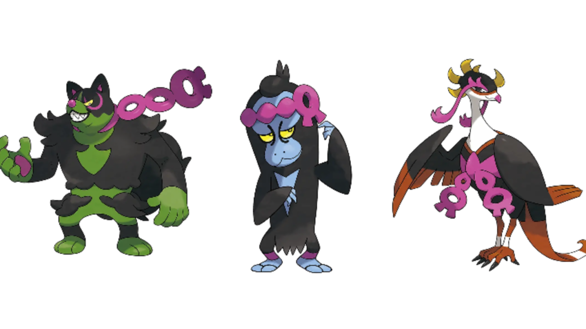 New Pokemon Scarlet and Violet DLC Pokemon are Fezandipiti, Munkidori, and Okidogi