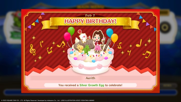 Visit Theatrhythm Final Bar Line on Final Fantasy Character or Game’s Birthday