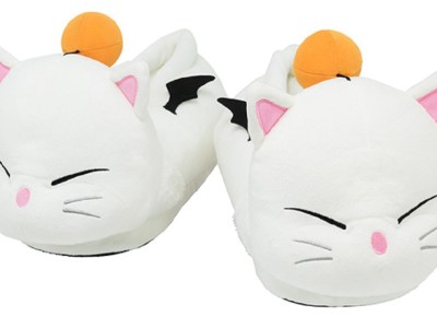 Final Fantasy XIV Moogle slippers plush