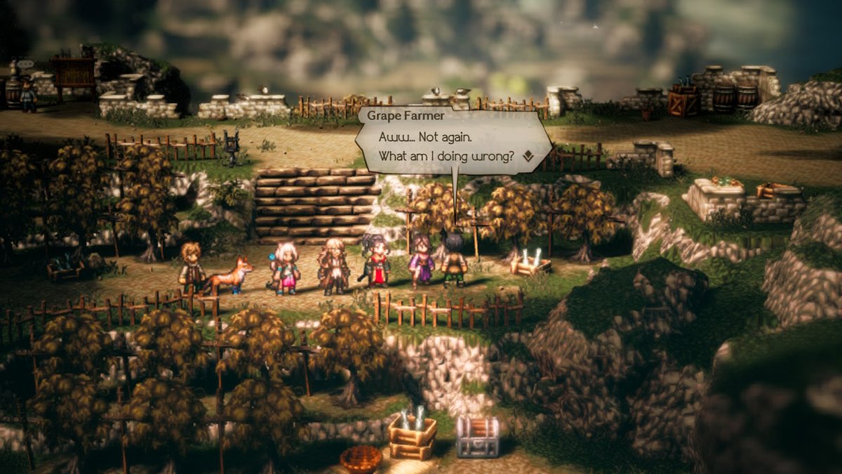 How to Solve the 'Goading the Grapes' in Octopath Traveler 2 Side Story