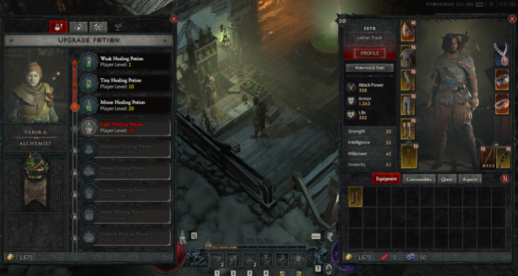 Healing Potion Upgrade Diablo IV