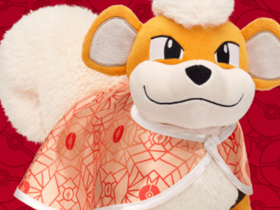 Build-a-Bear Growlithe Joins Its Pokemon Plush Collection