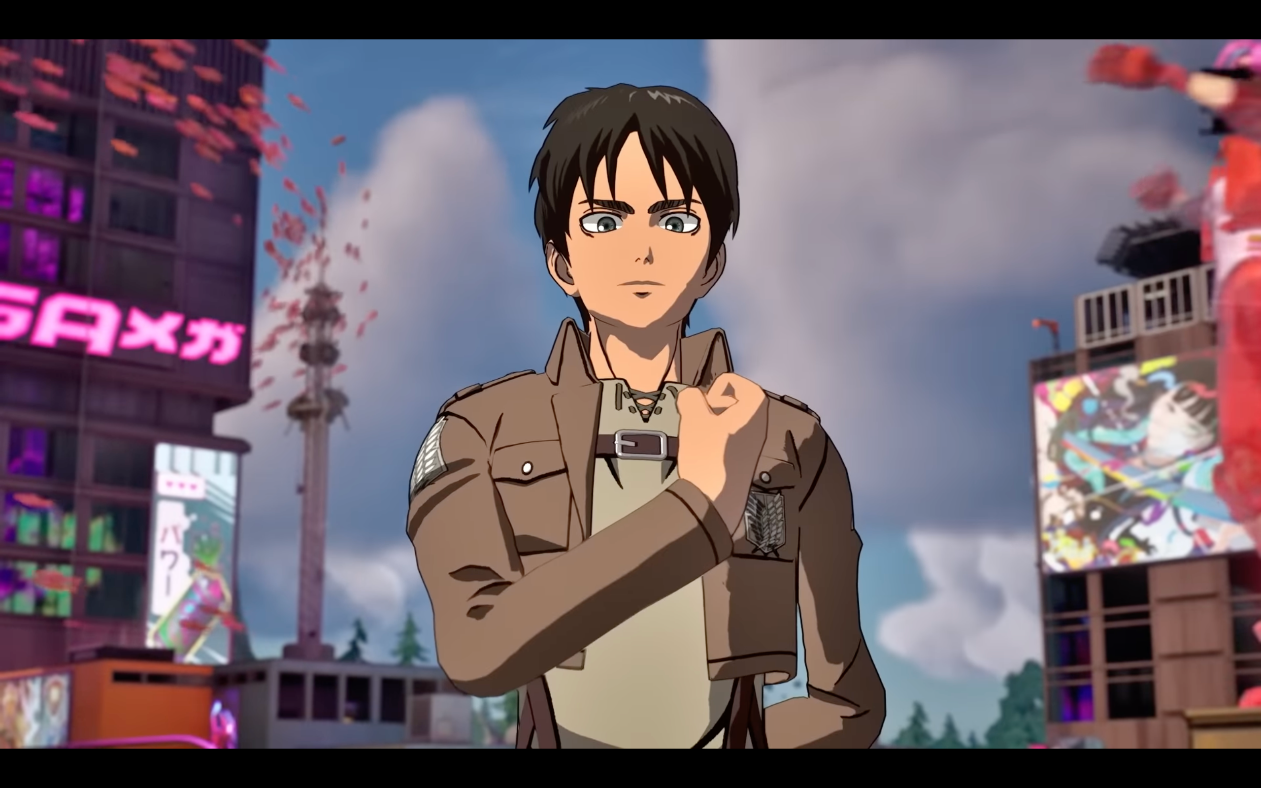 Fortnite Videos Show Attack on Titan's Eren Yeager in Action
