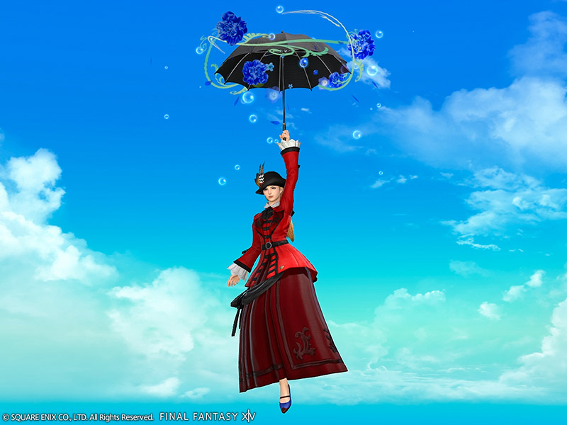 Final Fantasy XIV Magicked Umbrella Mounts Appear Outside China