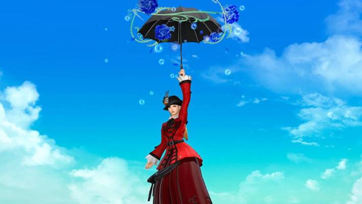 Final Fantasy XIV Magicked Umbrella Mounts Appear Outside China