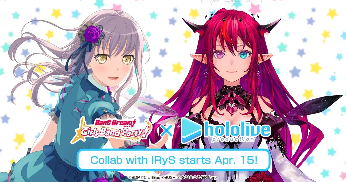 IRyS Comes to BanG Dream: Girls Band Party in Hololive Event