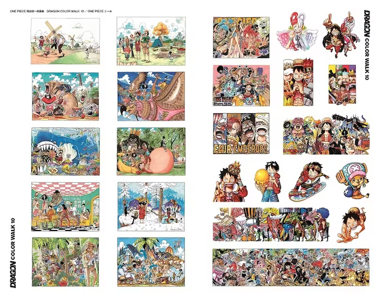 New One Piece Color Walk Dragon Art Book Details Shared - Siliconera
