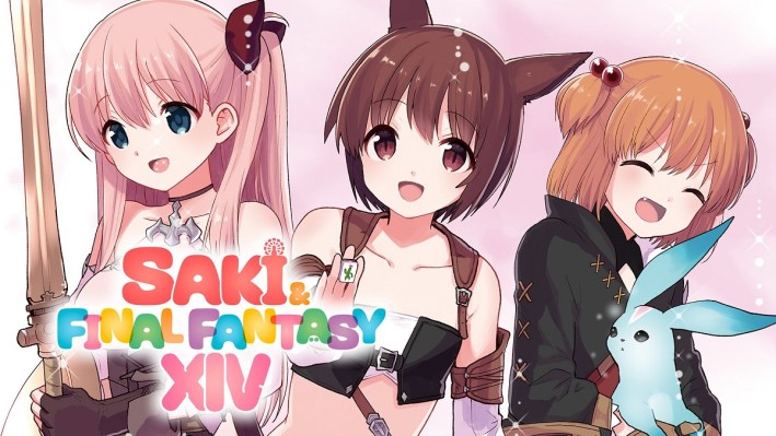 Saki & Final Fantasy XIV manga collab in English. Image via FFXIV Twitter.