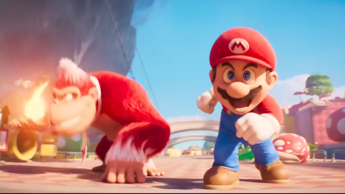 Super Mario Bros Movie Mario and Donkey Kong