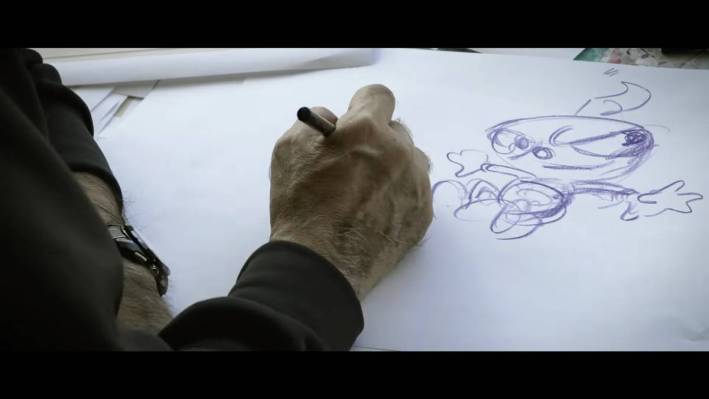 Watch Yoshitaka Amano Draw Cuphead Art