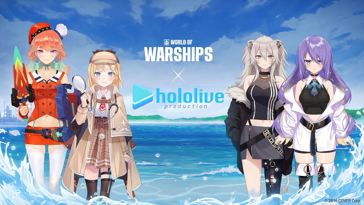 Hololive x WorldofWarships collab event. Image via Wargaming