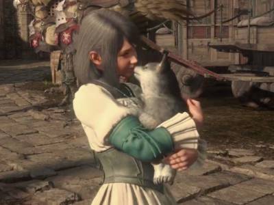 FFXVI Video Shows Jill Holding Torgal as a Puppy