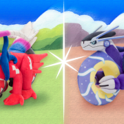 Pokemon Miraidon Koraidon plushes