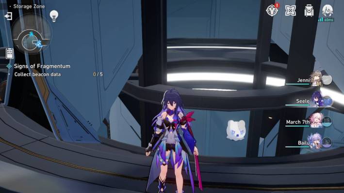 Scan that Wubbaboo, then turn around to scan the one floating near the bridge to get these two in Honkai: Star Rail “Signs of Fragmentum,” Difficulty III 3